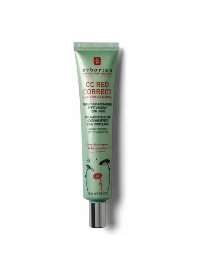 Erborian CC Red Correct - Colour Correcting Anti-Redness Cream With Soothing Effect SPF25 45ml