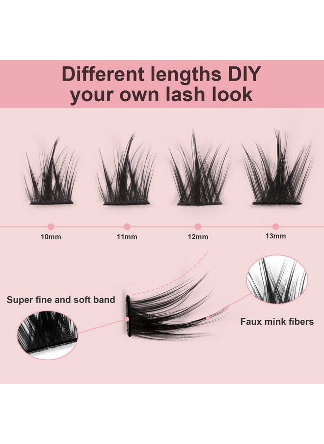 Lash Extensions Diy Lash Clusters 66 Clusters Eyelashes Volume Individual Lashes Clusters Eyelash Extensions Eyelashes Cluster Diy At Home With Lashes Tweezers (1013Mmmix)