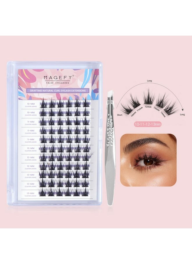 Lash Extensions Diy Lash Clusters 66 Clusters Eyelashes Volume Individual Lashes Clusters Eyelash Extensions Eyelashes Cluster Diy At Home With Lashes Tweezers (1013Mmmix)