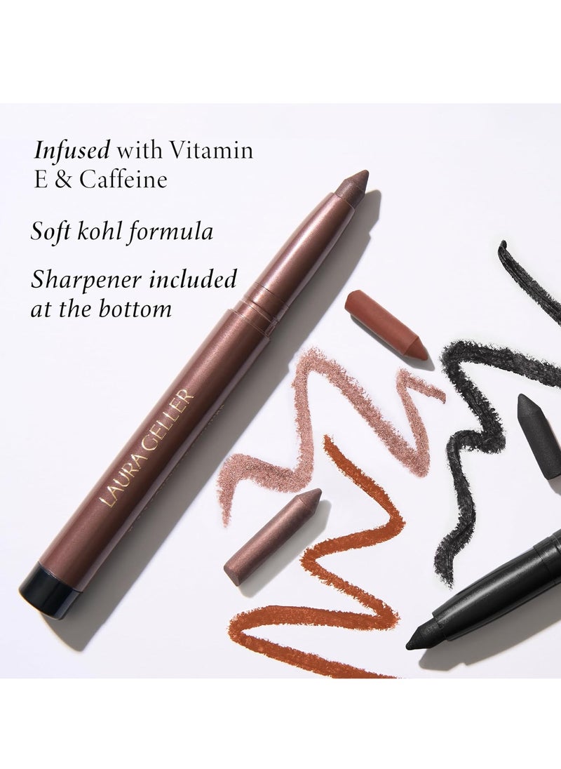 Longwear Kohl Kajal Eyeliner Pencil Smokey Quartz Hydrating and Vibrant Eyeliner Pencil With Built in Sharpener For Expert Precision Glides On Effortlessly Kajal Eyeliner