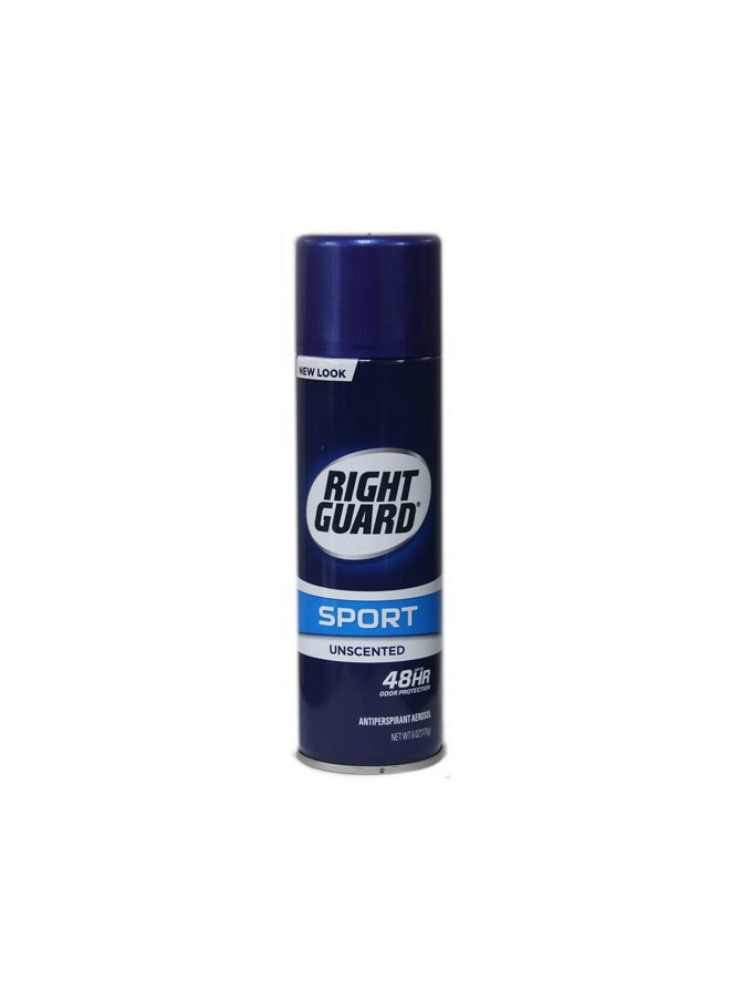 Sport Antiperspirant & Deodorant Spray | 4-In-1 Protection Spray Deodorant For Men | Blocks Sweat | 48-Hour Odor Control | Unscented, 6 Oz.