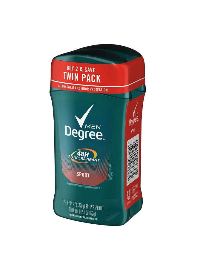 , Invisible Solid Deodorant, Sport, Twin Pack, 2.7 Ounce, Pack Of 2