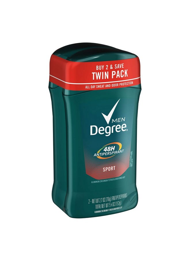 , Invisible Solid Deodorant, Sport, Twin Pack, 2.7 Ounce, Pack Of 2