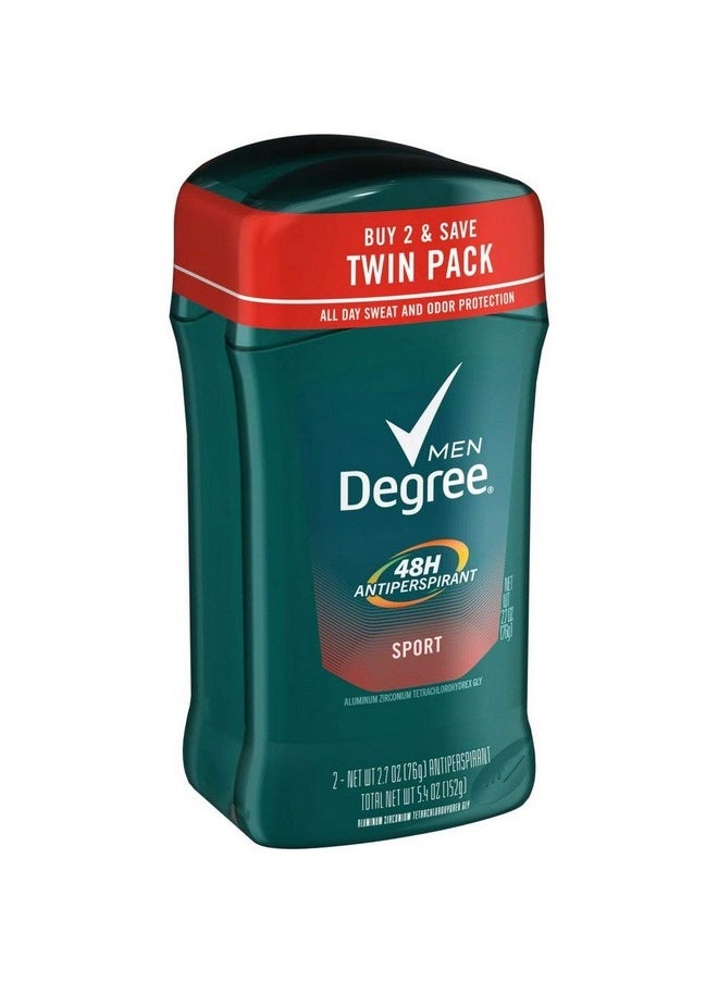 , Invisible Solid Deodorant, Sport, Twin Pack, 2.7 Ounce, Pack Of 2