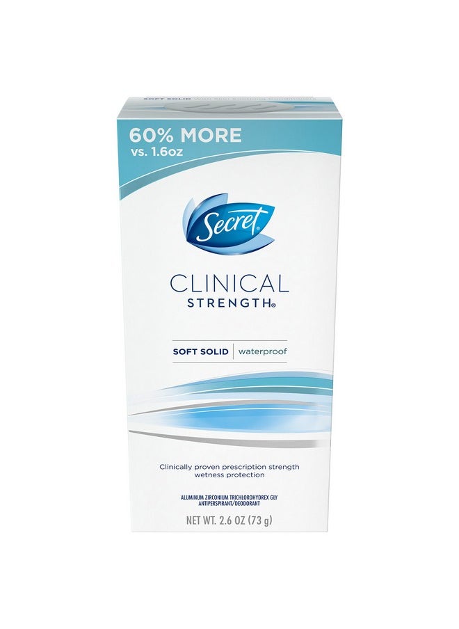 Clinical Strength Soft Solid Antiperspirant And Deodorant For Women, Active Fresh, 2.6 Oz