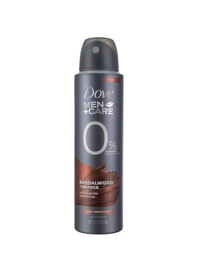 Men+Care Antiperspirant Dry Spray Deodorant Sandalwood & Orange 48 Hour Sweat & Odor Protection 3.8 Oz