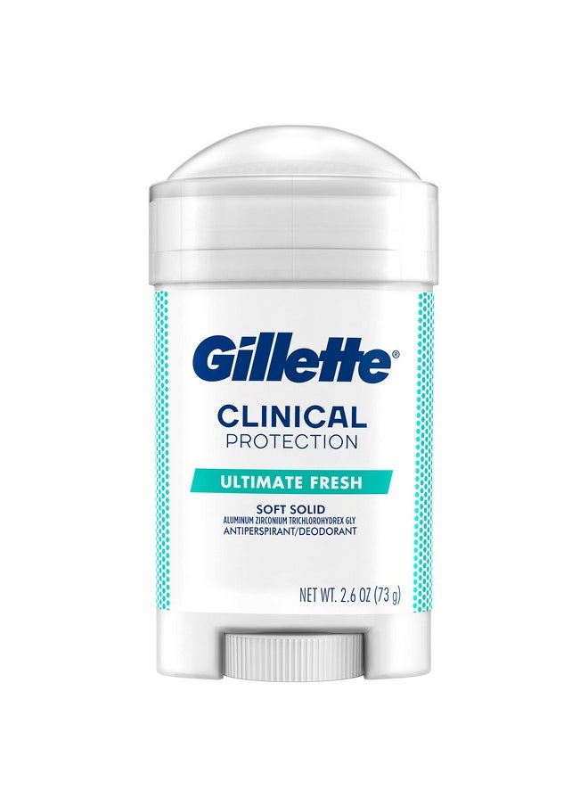 Clinical Advanced Solid For Long Lasting Sweat Protection, Crisp Fresh Scent, 2.6 Ounce