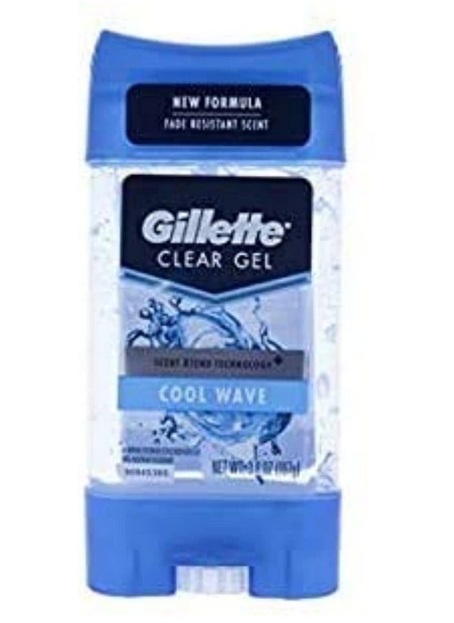 Anti-Perspirant Deodorant Clear Gel, Cool Wave 3.8 Oz