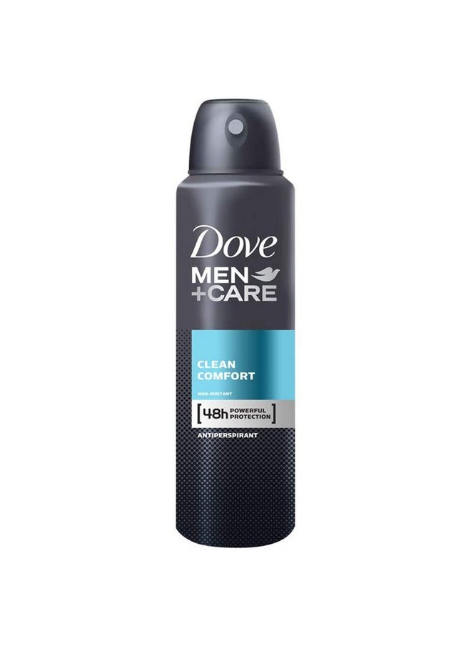 Men+Care Clean Comfort Powerful Protection Anti Irritation Anti-Perspirant Deodorant 150Ml+5.07Oz (Price For 1 Can)