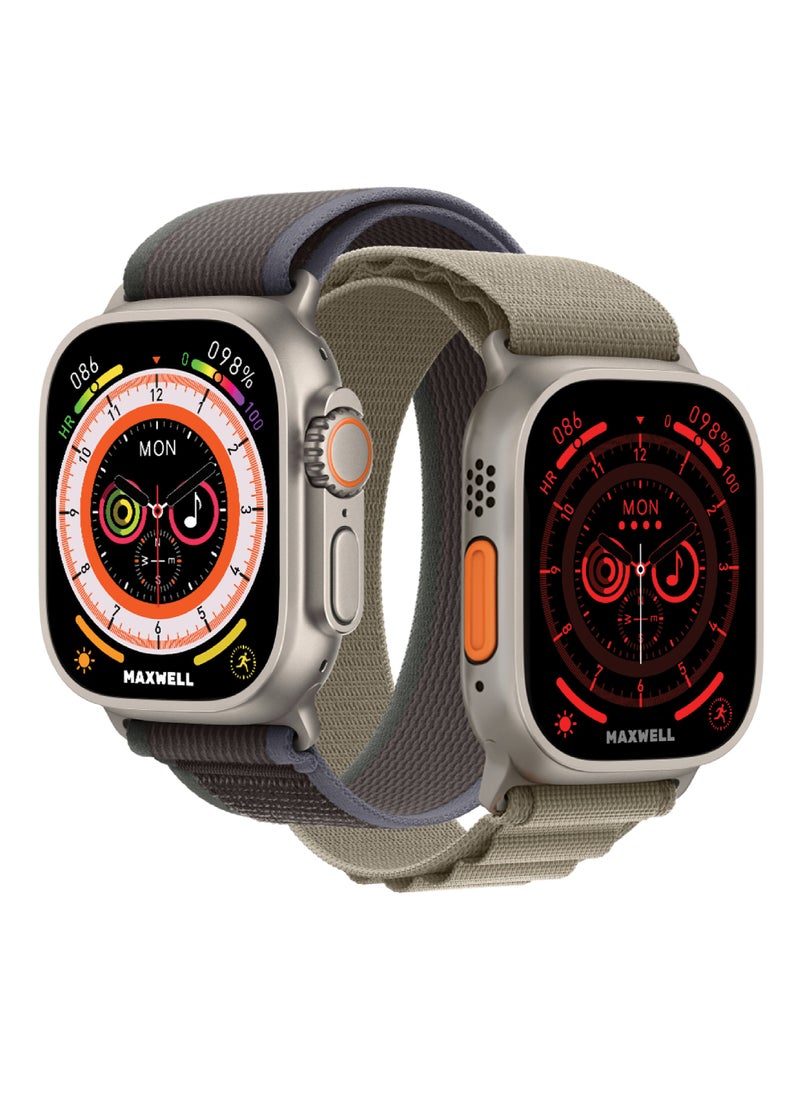 MAXWELL MW ultra 2 Smart Watch with dual strap