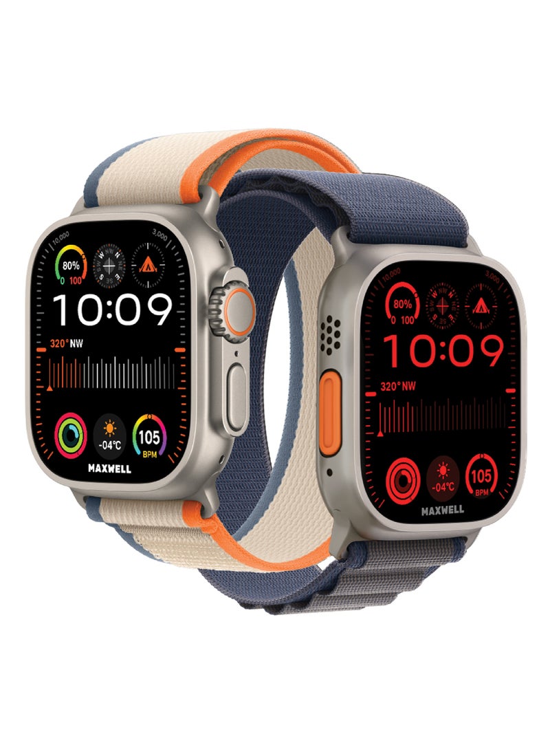 MAXWELL MW ultra 2 Smart Watch with dual strap