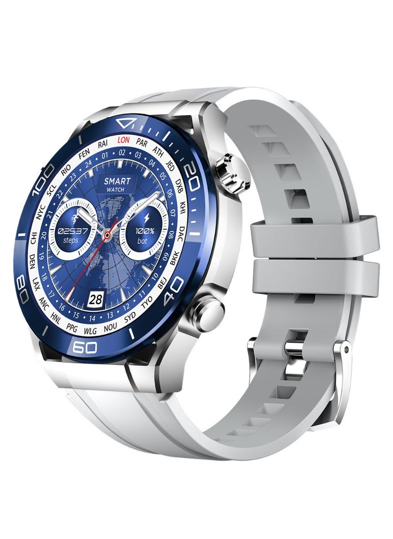 Charome T11 Smart Watch with Fitness Tracker Heart Rate Monitor Long Battery Life Water Resistant Compatible with iOS and Android in Silver Stylish Design, Touchscreen Display, Multiple Sports Modes
