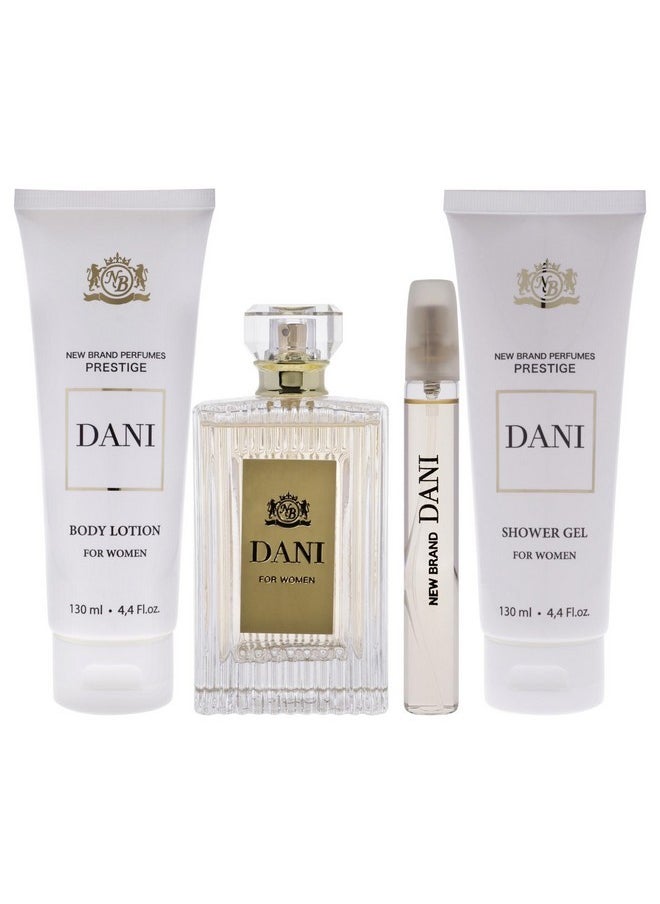 Dani By New Brand For Women - 4 Pc Gift Set 3.4Oz Edp Spray, 0.5Oz Edp Spray, 4.3Oz Shower Gel, 4.3Oz Body Lotion