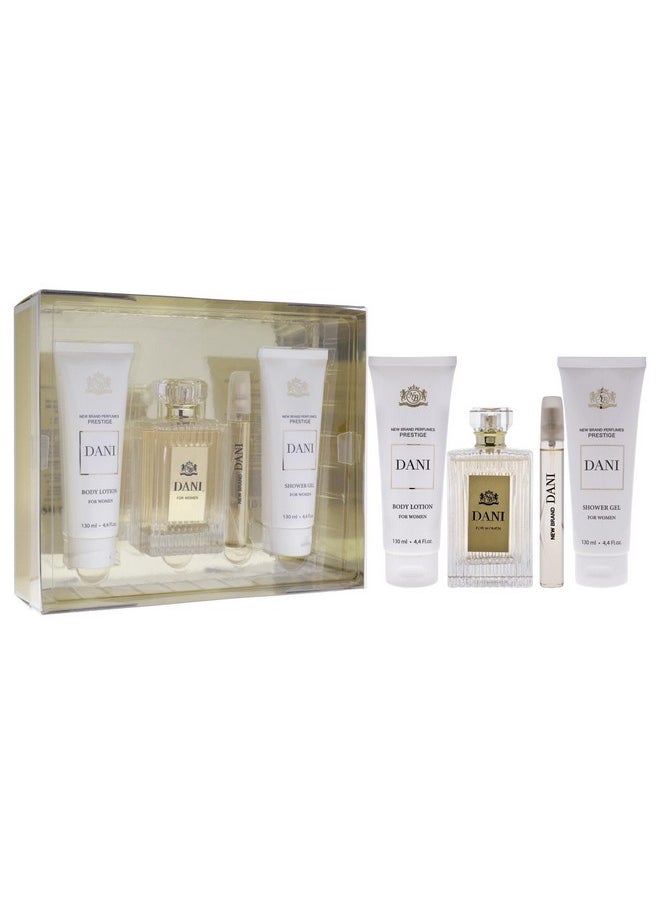 Dani By New Brand For Women - 4 Pc Gift Set 3.4Oz Edp Spray, 0.5Oz Edp Spray, 4.3Oz Shower Gel, 4.3Oz Body Lotion