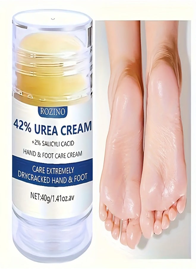 Urea Cream 42 Percent For Hands And Feet, Urea Foot Cream For Dry Cracked Heels Feet Knees Elbows, 42% Urea Lotion With 2% Salicylic Acid,