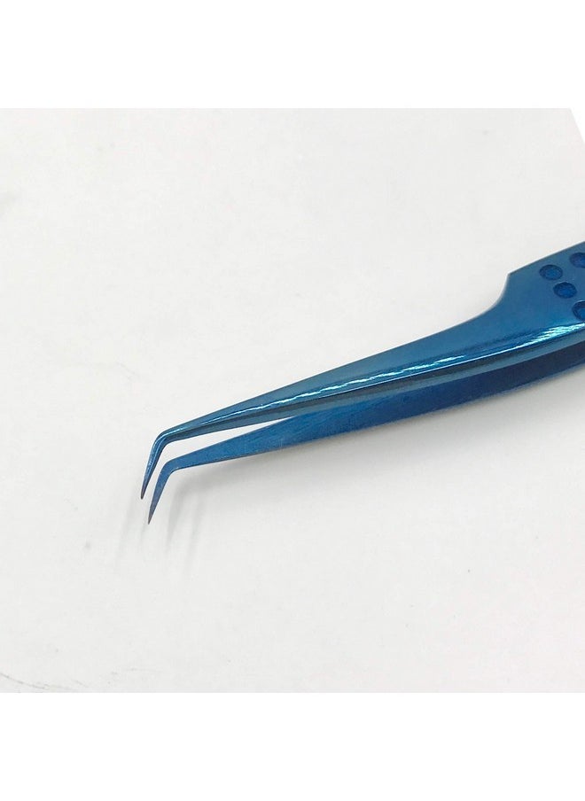 Ool Alement Japan Stainless Steel Plasma Coating 12Cm 45 Degree Angle Eyelash Tweezer Bljp124004