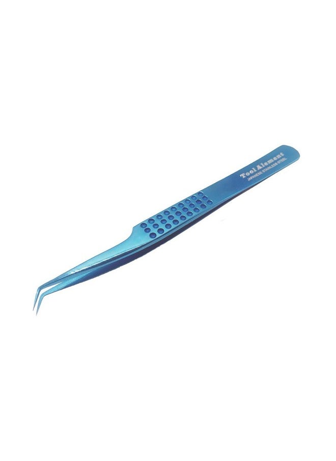 Ool Alement Japan Stainless Steel Plasma Coating 12Cm 45 Degree Angle Eyelash Tweezer Bljp124004