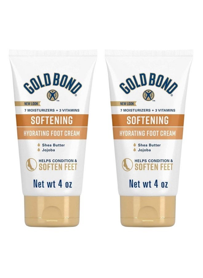 Softening Hydrating Foot Cream 4 Ounce (Pack Of 2)