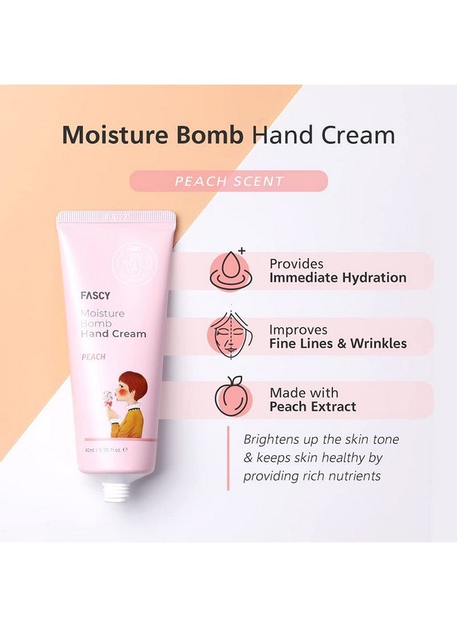 Scented Moisturizing Hand Cream Peach, 1 Set | 2.7Oz