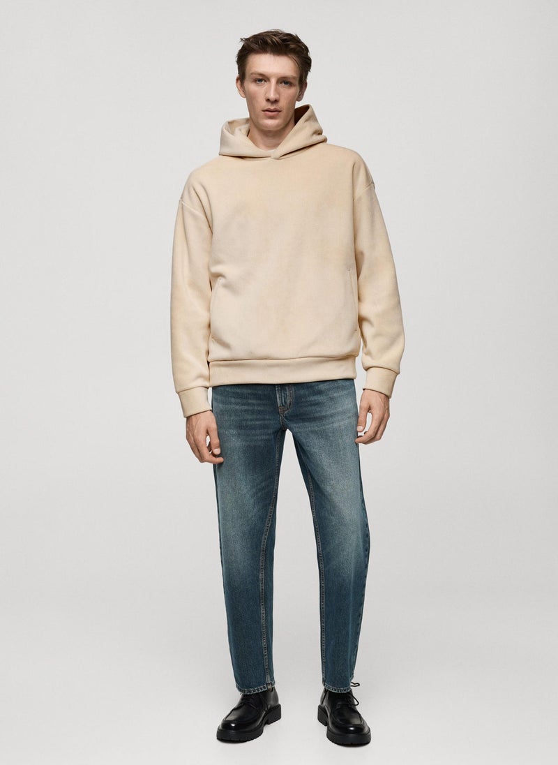 Corduroy Hooded Sweatshirt