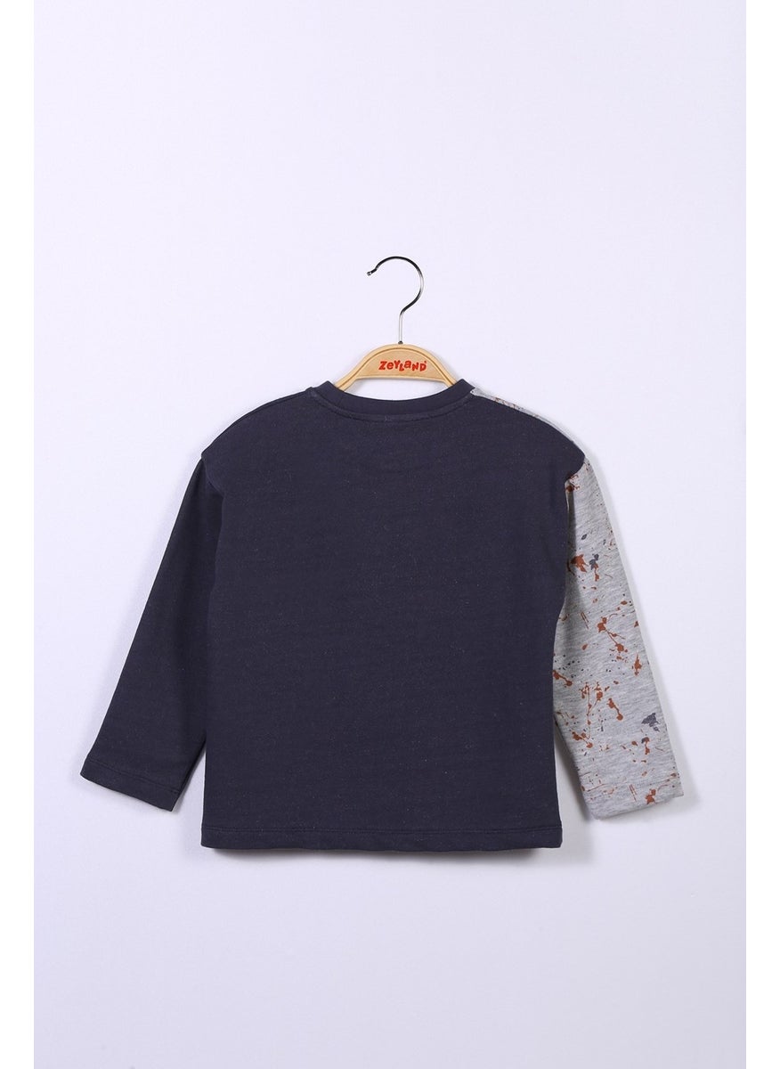 Boy Anthracite Navy Blue Sweatshirt (2-6 years old)