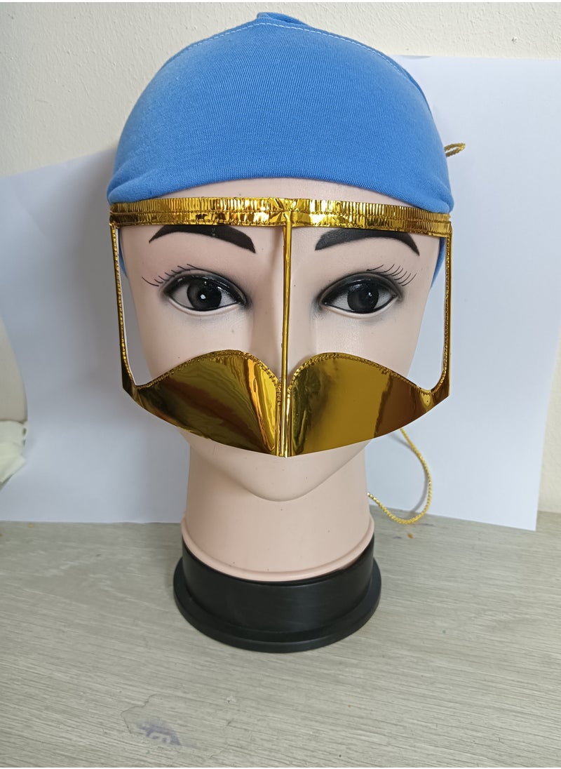 Golden Paper Burqa Arabian Face Mask 6pcs