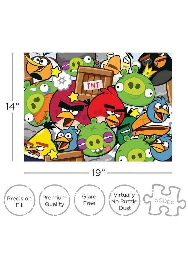 Angry Birds 500Pc Puzzle (500 Piece Jigsaw Puzzle) - Glare Free - Precision Fit - Officially Licensed Angry Birds Merchandise & Collectibles - 14X19 Inches