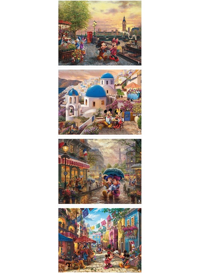 - 4 In 1 Multipack - Thomas Kinkade - Disney - Mickey & Minnie - (4) 500 Piece Jigsaw Puzzles