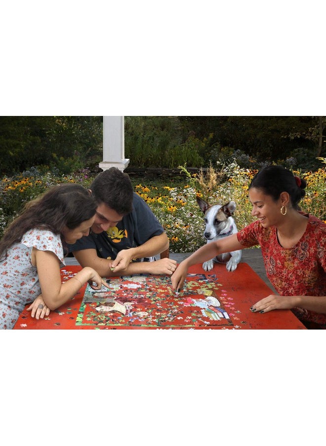 : Piece And Love Jane Austen'S Book Club 1000-Piece Square Adult Jigsaw Puzzle, Jigsaw Puzzle For Adults And Families, Includes Glossy, Sturdy Pieces And Minimal Puzzle Dust