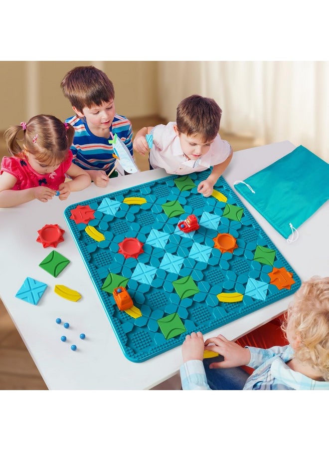 Kids Toys Stem Board Games - Large Size Logical Road Builder Educational Brain Teasers Puzzles Toys, Preschool Learning Montessori Big Board Maze Birthday Gifts Kids Boys Girls Age 4-8 Year Old