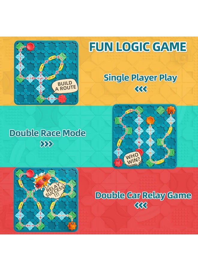 Kids Toys Stem Board Games - Large Size Logical Road Builder Educational Brain Teasers Puzzles Toys, Preschool Learning Montessori Big Board Maze Birthday Gifts Kids Boys Girls Age 4-8 Year Old