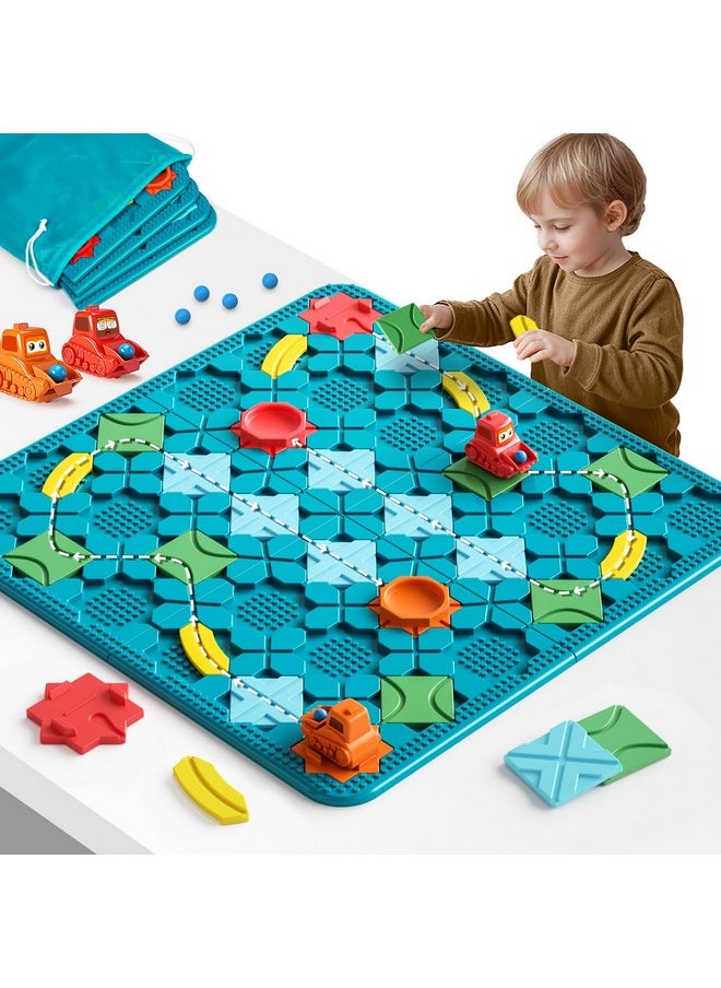 Kids Toys Stem Board Games - Large Size Logical Road Builder Educational Brain Teasers Puzzles Toys, Preschool Learning Montessori Big Board Maze Birthday Gifts Kids Boys Girls Age 4-8 Year Old