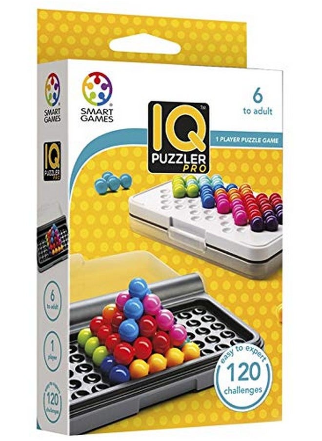 Iq Puzzler Pro A Travel Game For Kids And Adults A Cognitive Skillbuilding Brain Game Brain Teaser For Ages 6 & Up 120 Challenges In Travelfriendly Case.