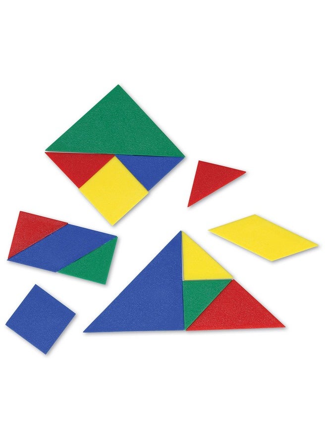 Classpack Tangrams Math Manipulative Geometric Shapes Puzzle 4 Colors Ages 5+