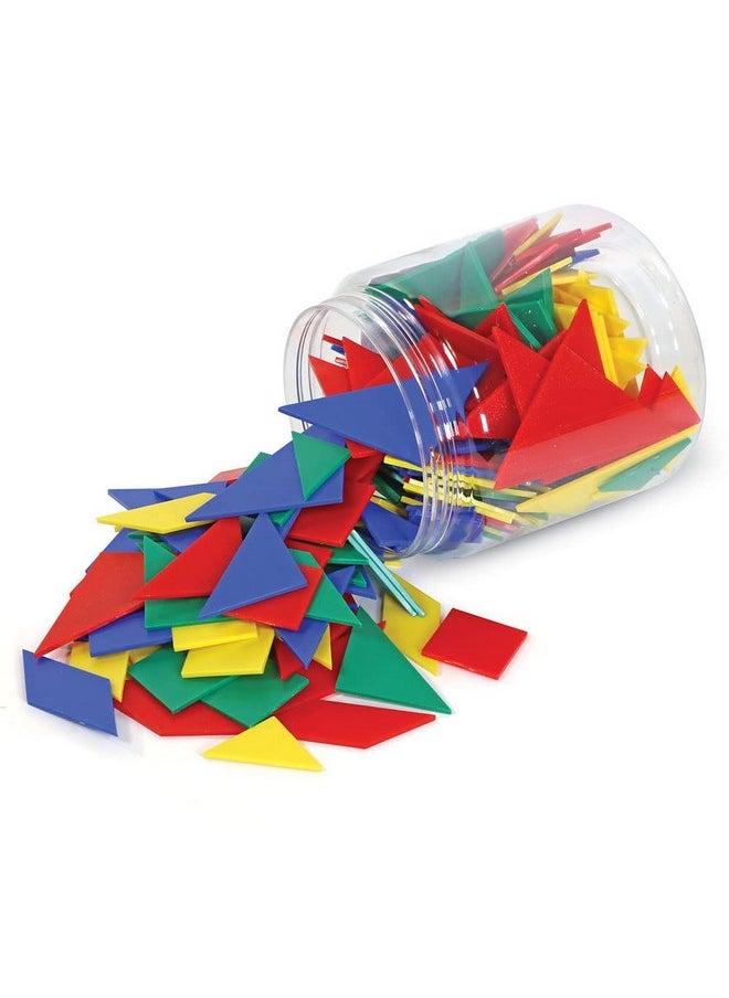 Classpack Tangrams Math Manipulative Geometric Shapes Puzzle 4 Colors Ages 5+