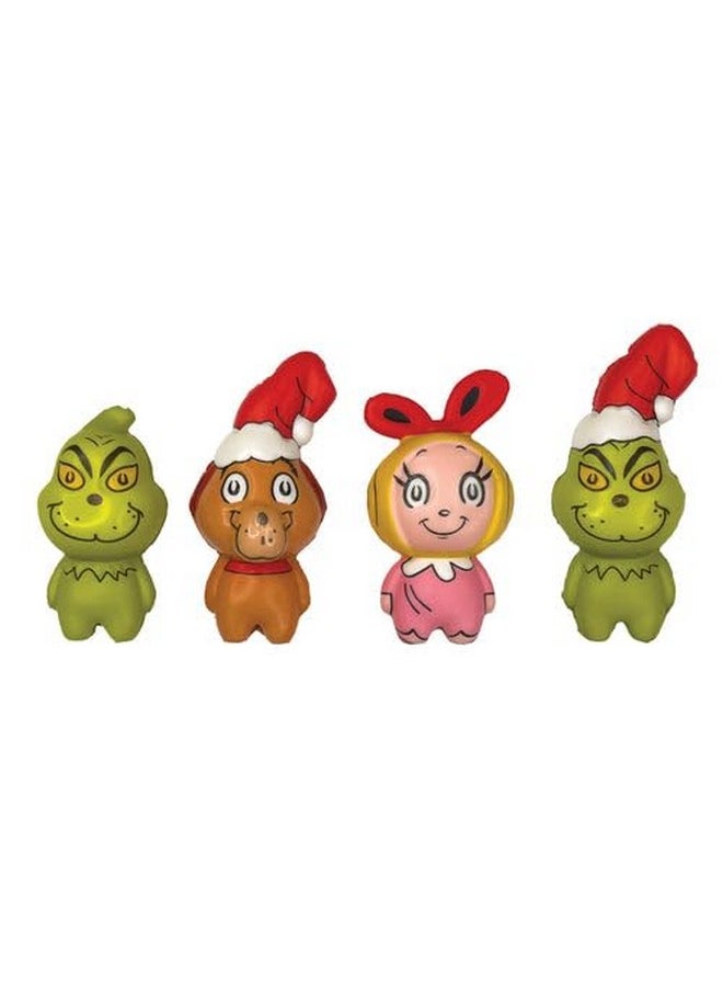 D Geddes Dr. Seuss Grinch Slow Rise Squishy Toys For Kids - Set Of 12, Perfect Party Favors And Goodie Bag Fillers