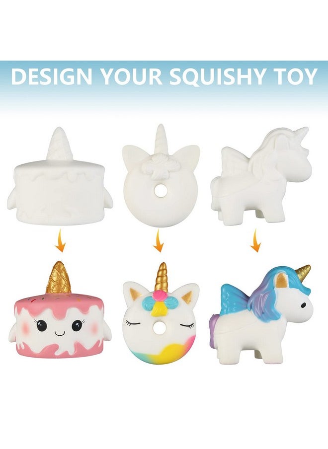 Paint Your Own Squishies Jumbo Squishy Gifts For Girls And Boys 8 9 10 11 12 13 14 Arts And Crafts For Kids Party Favors For Birthday Christmas Stocking Fillers (Pack Of 3)