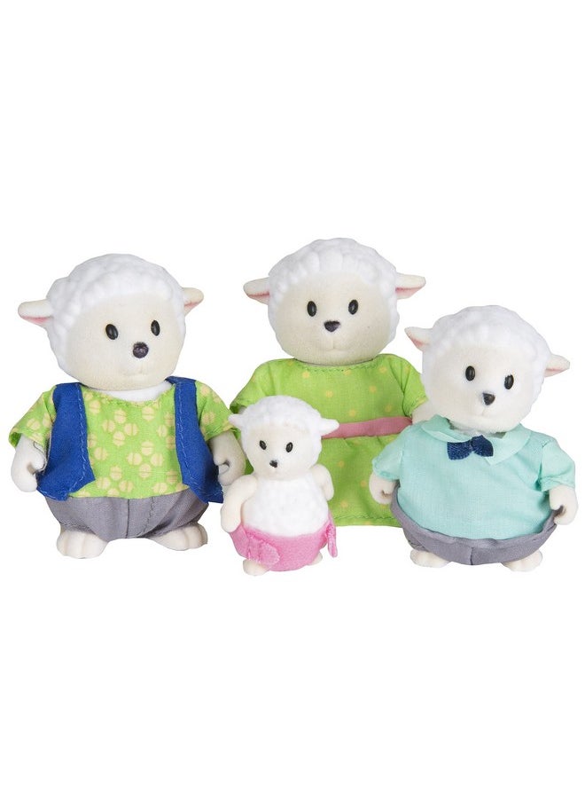 Sheep Family Set Snipadoodles Sheep With Storybook 5Pc Toy Set With Miniature Animal Figurines Family Toys And Books For Kids Age 3+