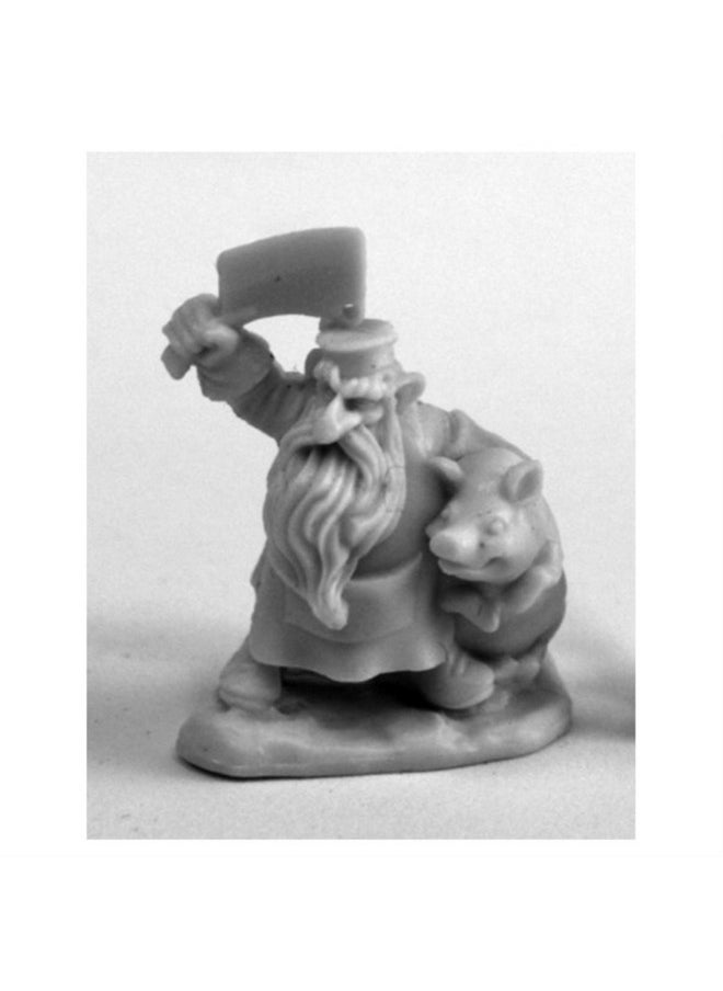 Miniatures Dwarf Butcher 77460 Bones Plastic D&D Rpg Mini Figure