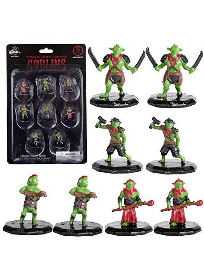 8 Painted Fantasy Goblin Mini Figures All Unique Designs 1