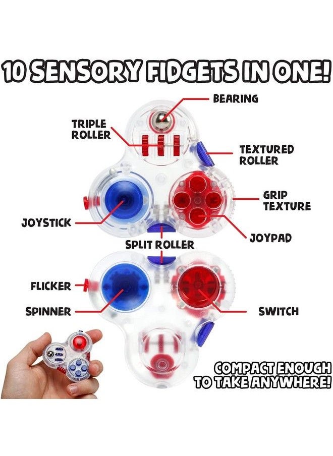 Fidget Pad ; 10 Features In 1 Fidget Toys For Adults And Kids ; Cool Gadgets ; Addictive Fidget Toy For Boys & Girls ; Great Teen Gift