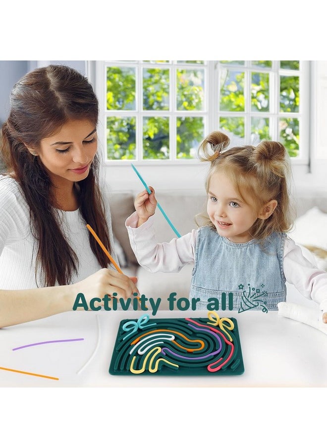 Sensory Activity Board Silicone Fidget Toy Sensory Fidget Toys For Kids 8-12 | Quite Fidget Toy For Classroom, Autism Sensory Activities Toy For Calming, Anxiety, Adhd