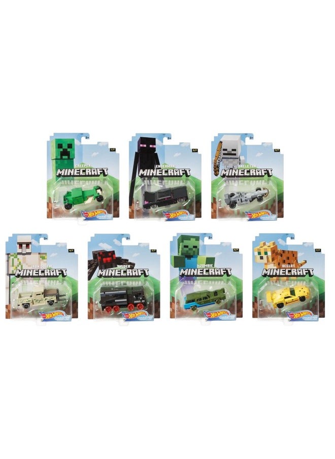 2020 1:64 Gaming Characters Cars Minecraft Complete Set Of 7