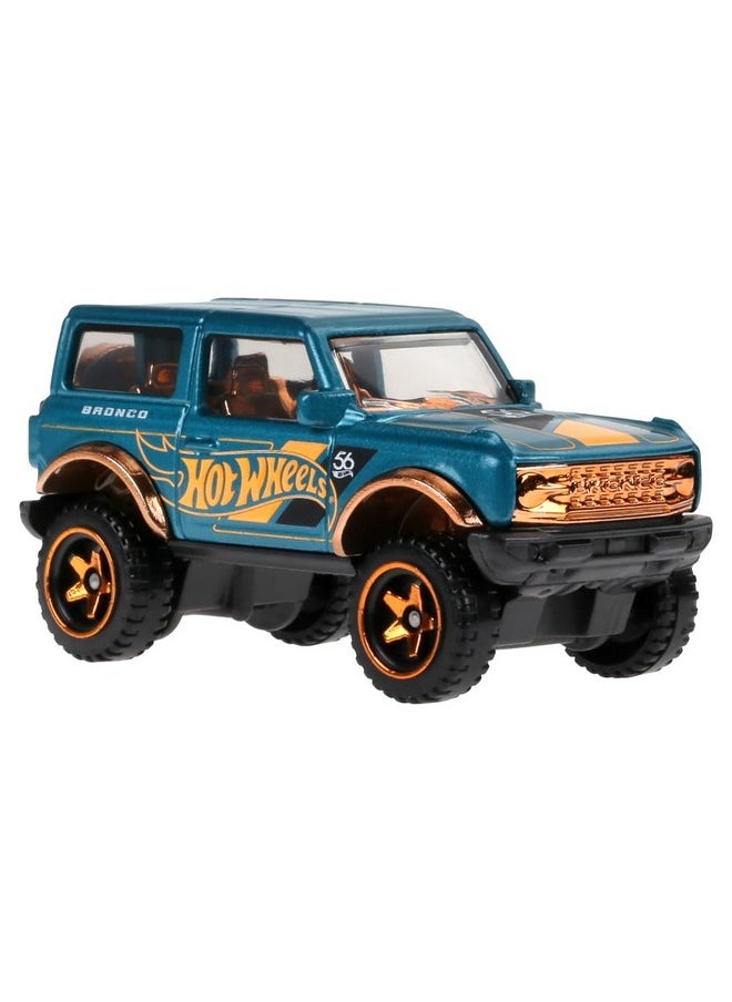 Collectible Die-Cast Vehicle - '21 Ford Bronco Sport Utility Car - Teal And Gold - Hdh54-3/6