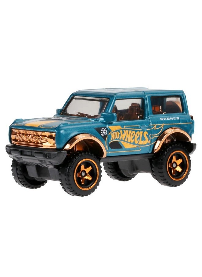 Collectible Die-Cast Vehicle - '21 Ford Bronco Sport Utility Car - Teal And Gold - Hdh54-3/6