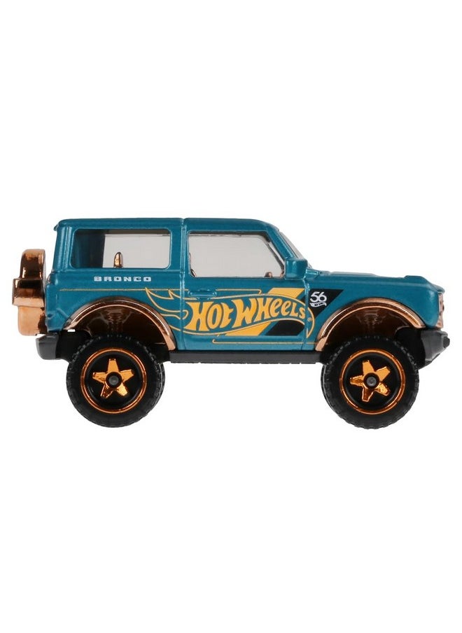 Collectible Die-Cast Vehicle - '21 Ford Bronco Sport Utility Car - Teal And Gold - Hdh54-3/6