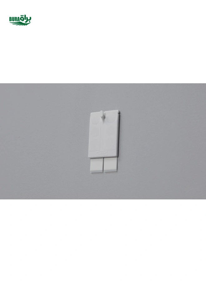 Adhesive hook for frame, white