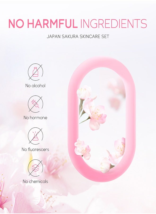 Japanese Cherry Blossom Skin Care 3-piece facial set face cream eye cream essence lotion skin care