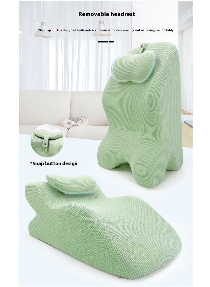 Memory foam pillow, ergonomic design, back pillow