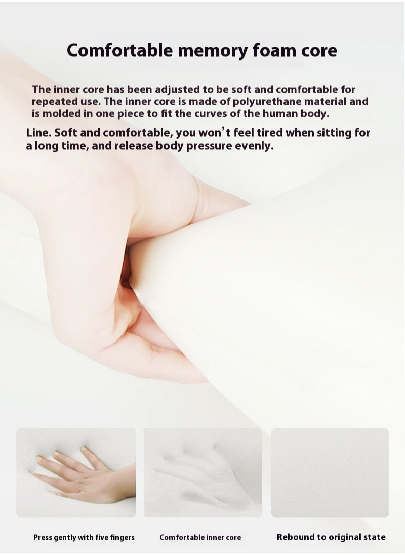 Memory foam pillow, ergonomic design, back pillow